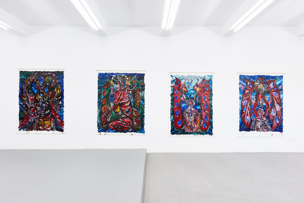 „A bika csókja” című kiállítás enteriőrje  Fotó: Biró Dávid